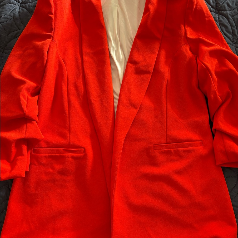 Women's Vibrant Red Blazer